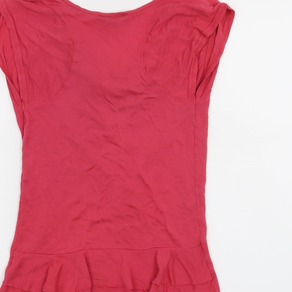 Jasper Conran Womens Pink   Basic T-Shirt Size 12