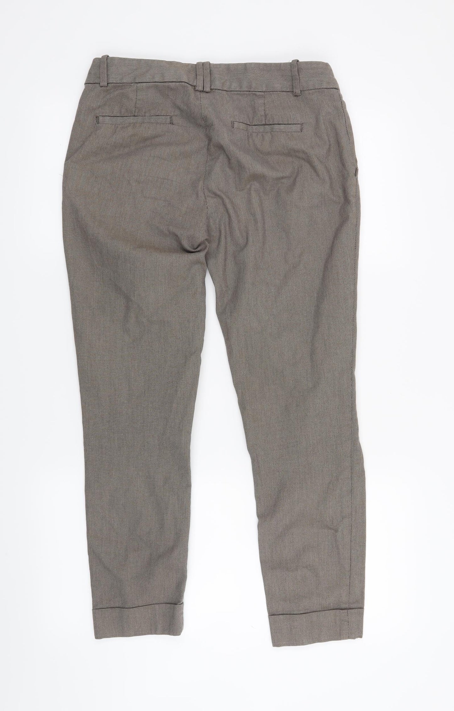 Zara Womens Brown   Cropped Trousers Size M L25 in