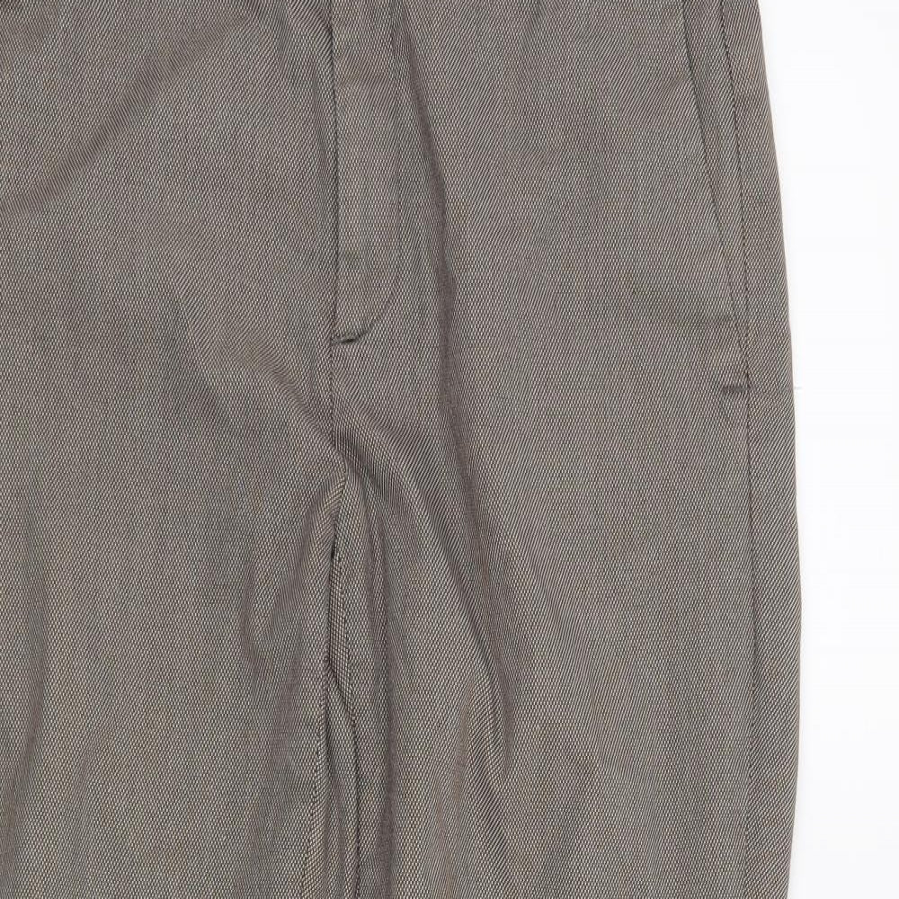 Zara Womens Brown   Cropped Trousers Size M L25 in