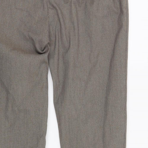 Zara Womens Brown   Cropped Trousers Size M L25 in