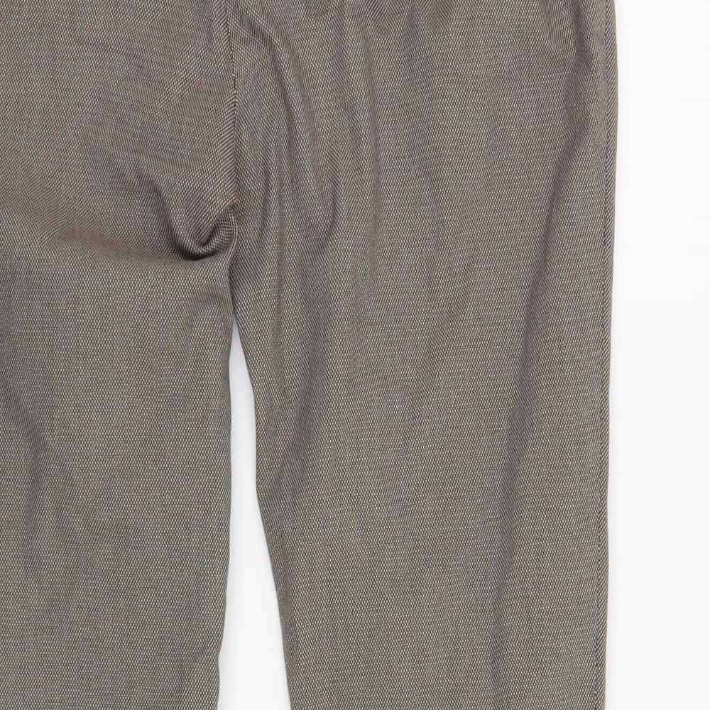 Zara Womens Brown   Cropped Trousers Size M L25 in