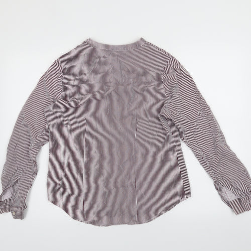 Primark Womens Red Striped  Basic Blouse Size 16