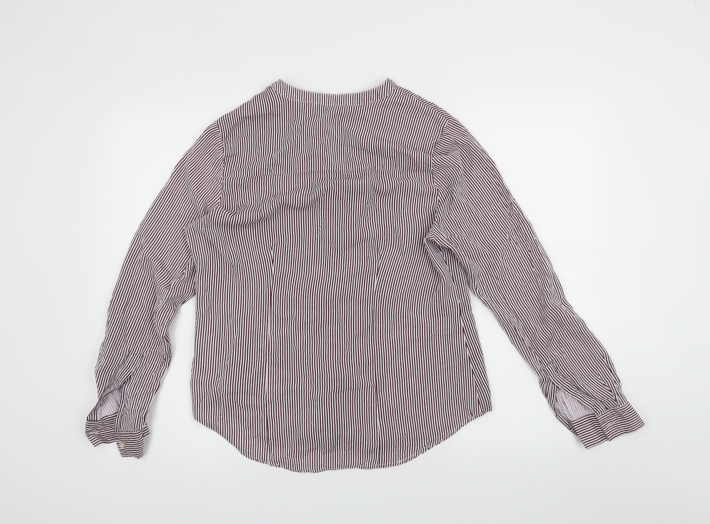 Primark Womens Red Striped  Basic Blouse Size 16