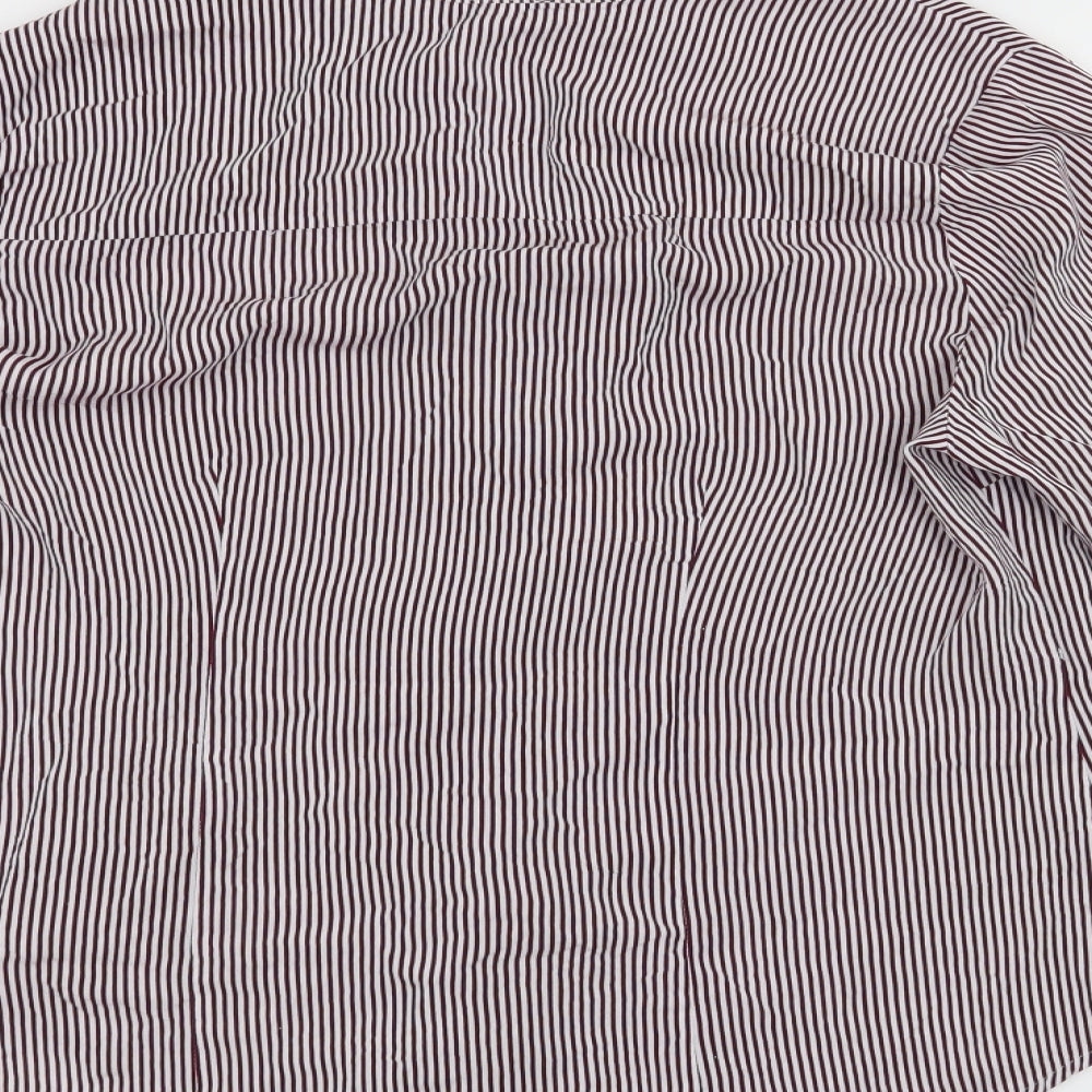 Primark Womens Red Striped  Basic Blouse Size 16