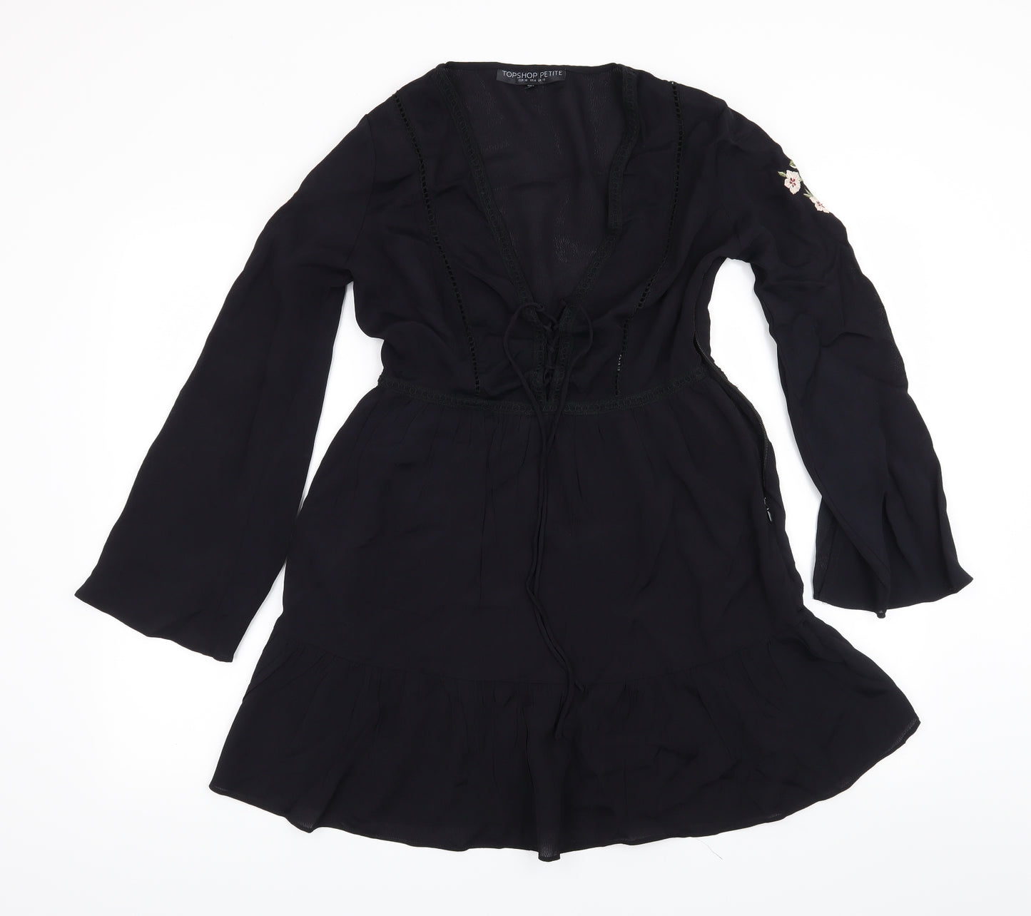 Topshop Womens Black   A-Line  Size 10