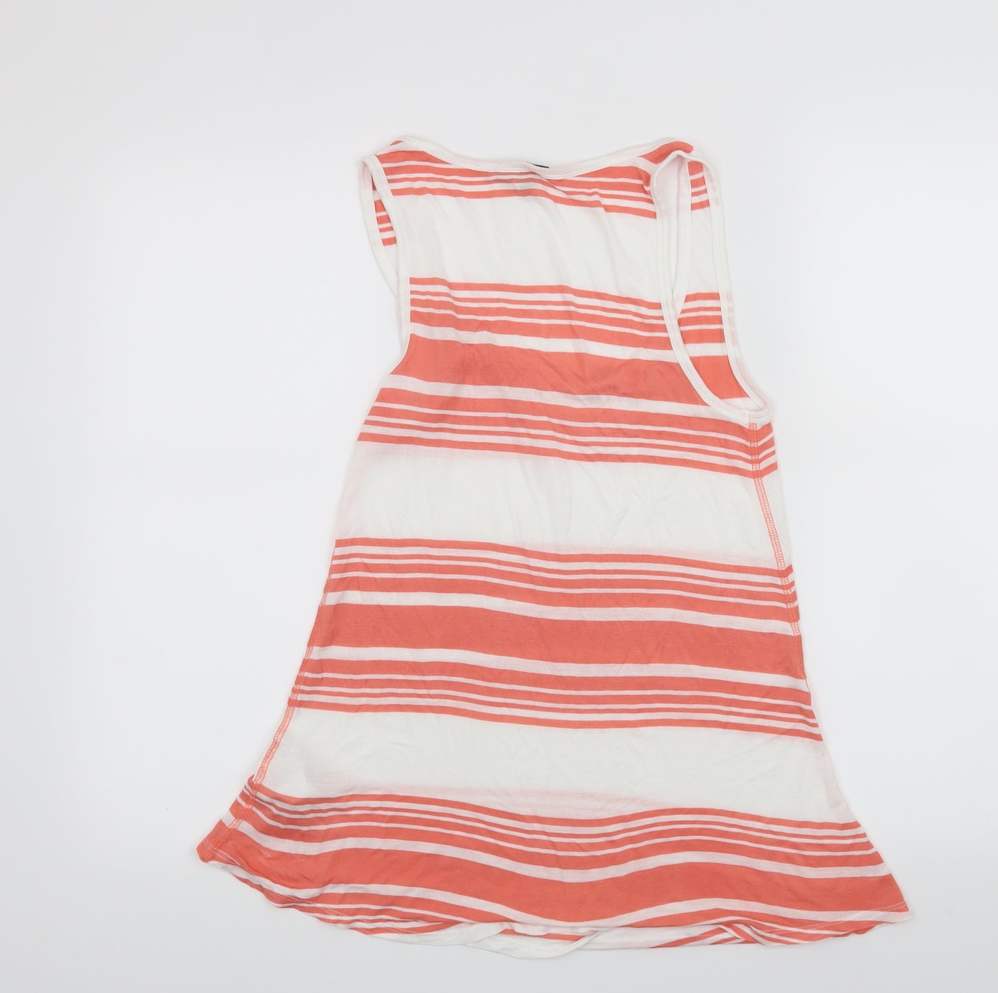Warehouse Womens Pink Striped  Basic Tank Size 10