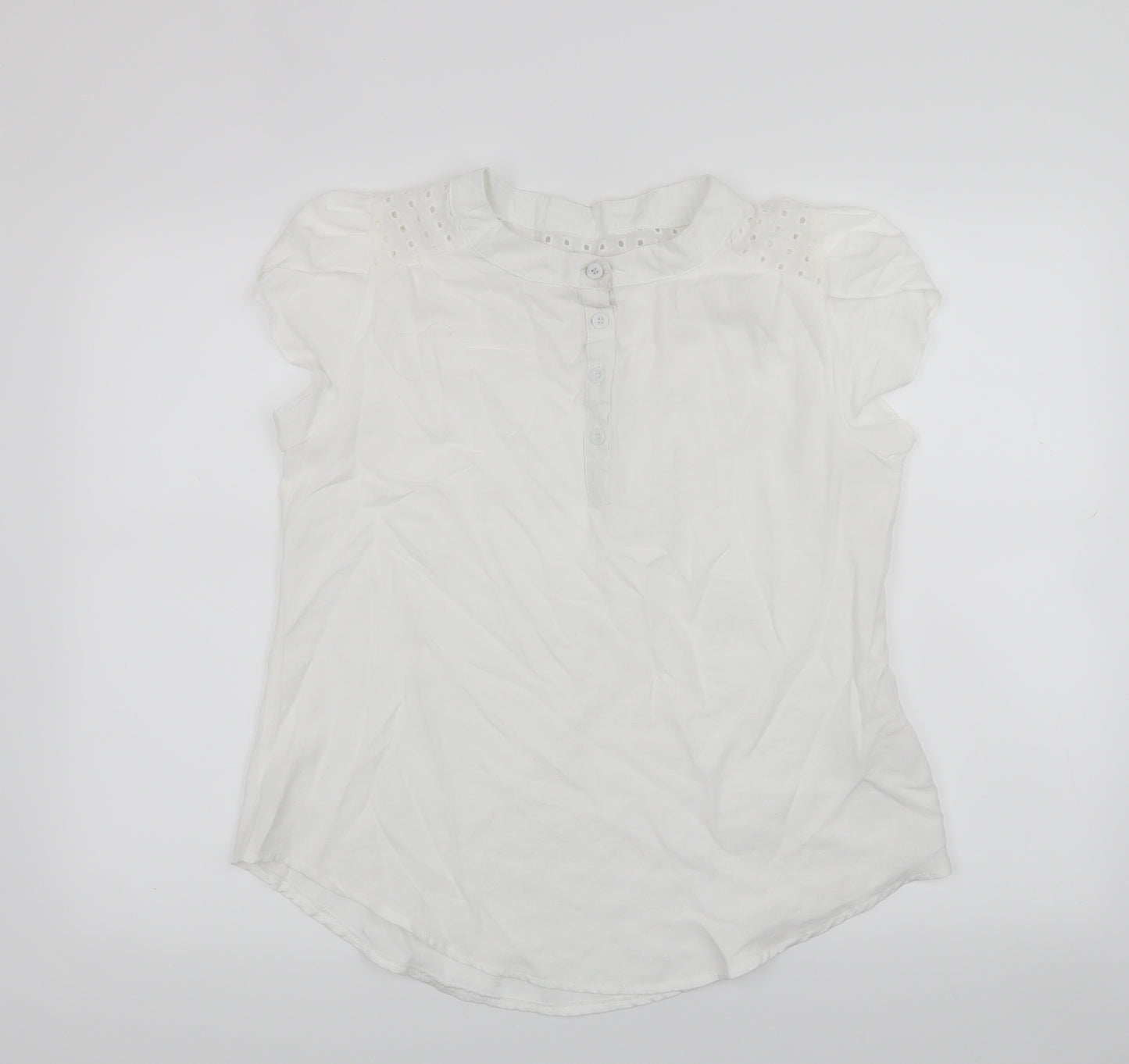 SheIn Womens White   Basic Blouse Size XL