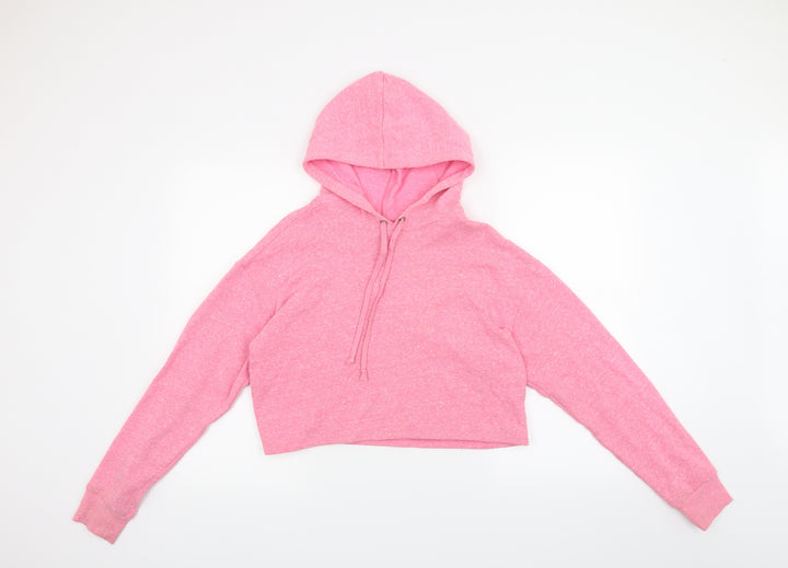 H&M Womens Pink Pullover Hoodie Size S