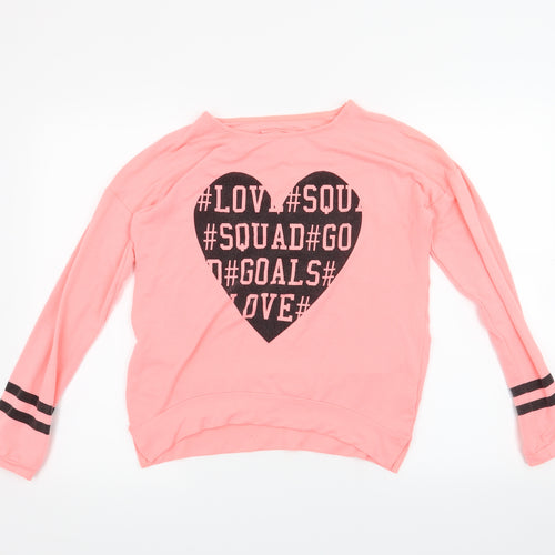 YD Girls Pink   Pullover Jumper Size 12-13 Years