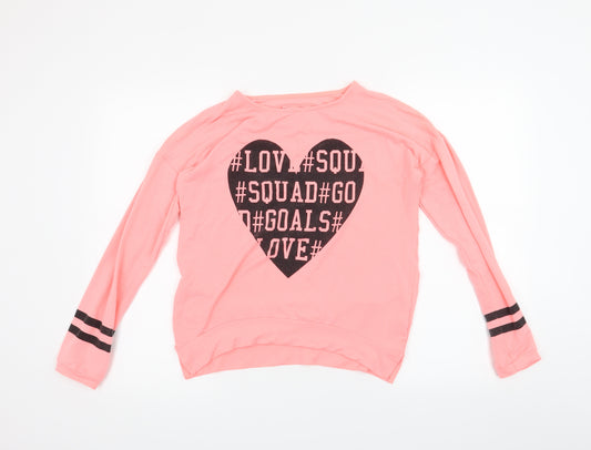 YD Girls Pink   Pullover Jumper Size 12-13 Years