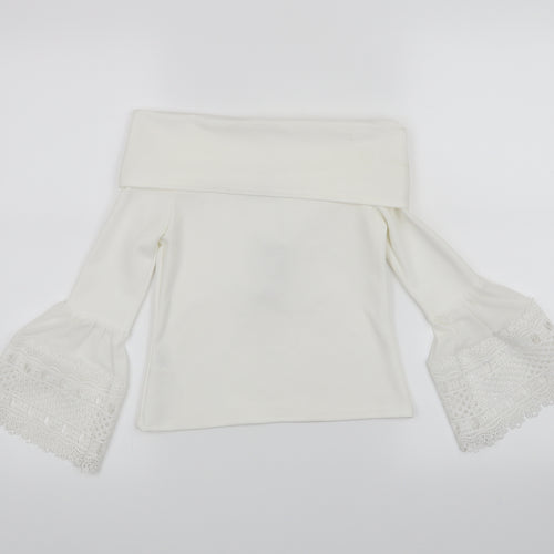 River Island Girls White   Basic Blouse Size 7-8 Years