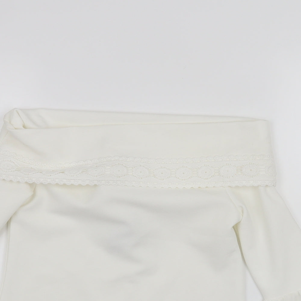 River Island Girls White   Basic Blouse Size 7-8 Years