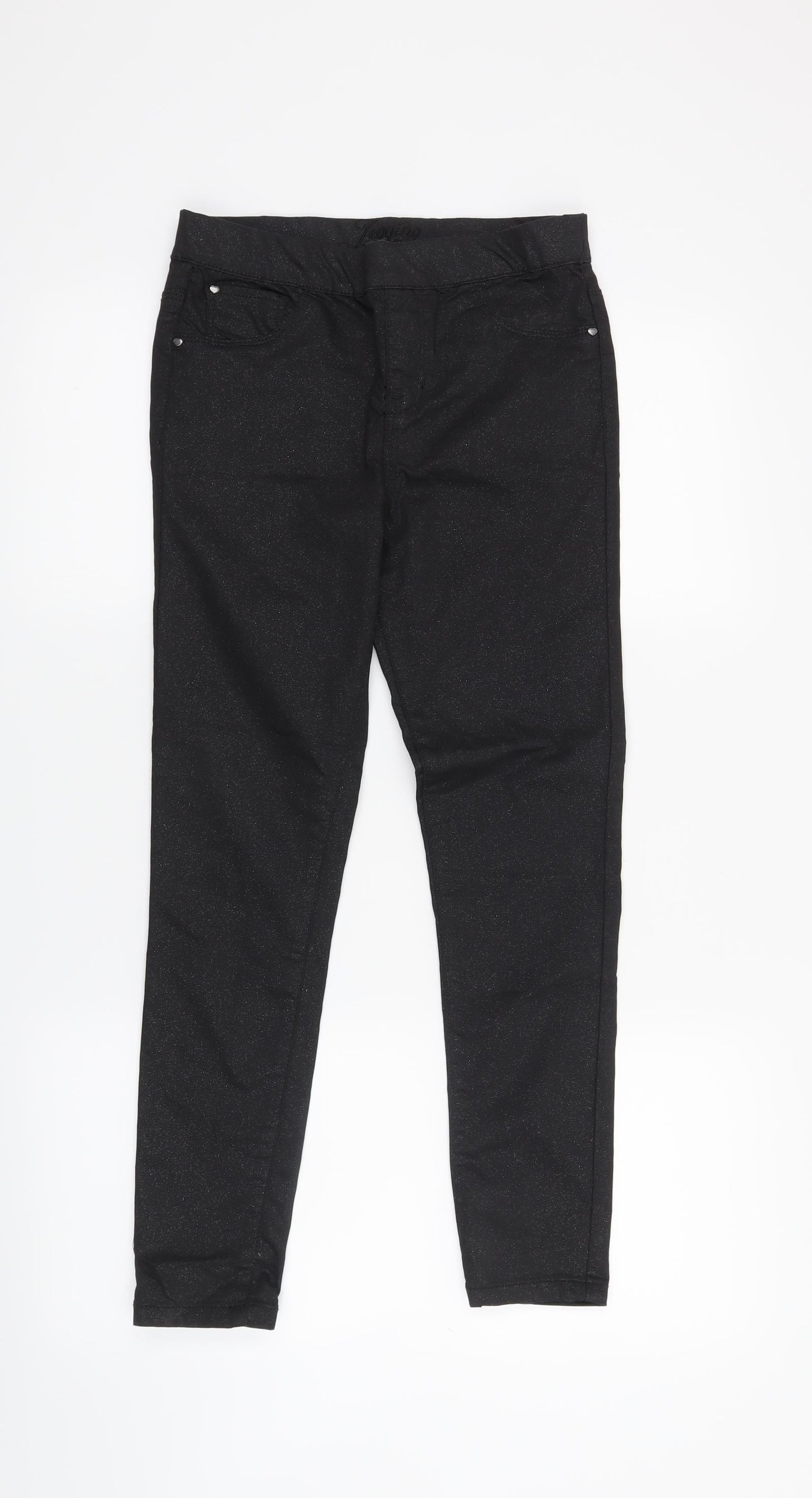 George Girls Black   Jegging Jeans Size 10-11 Years