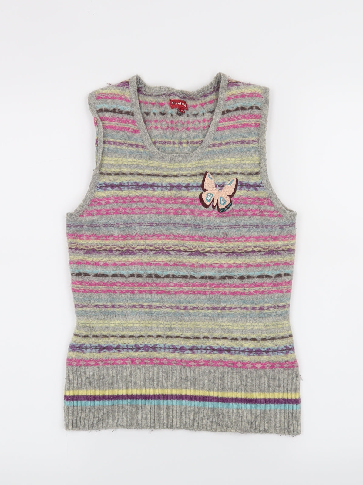Firetrap Girls Grey   Vest Jumper Size L
