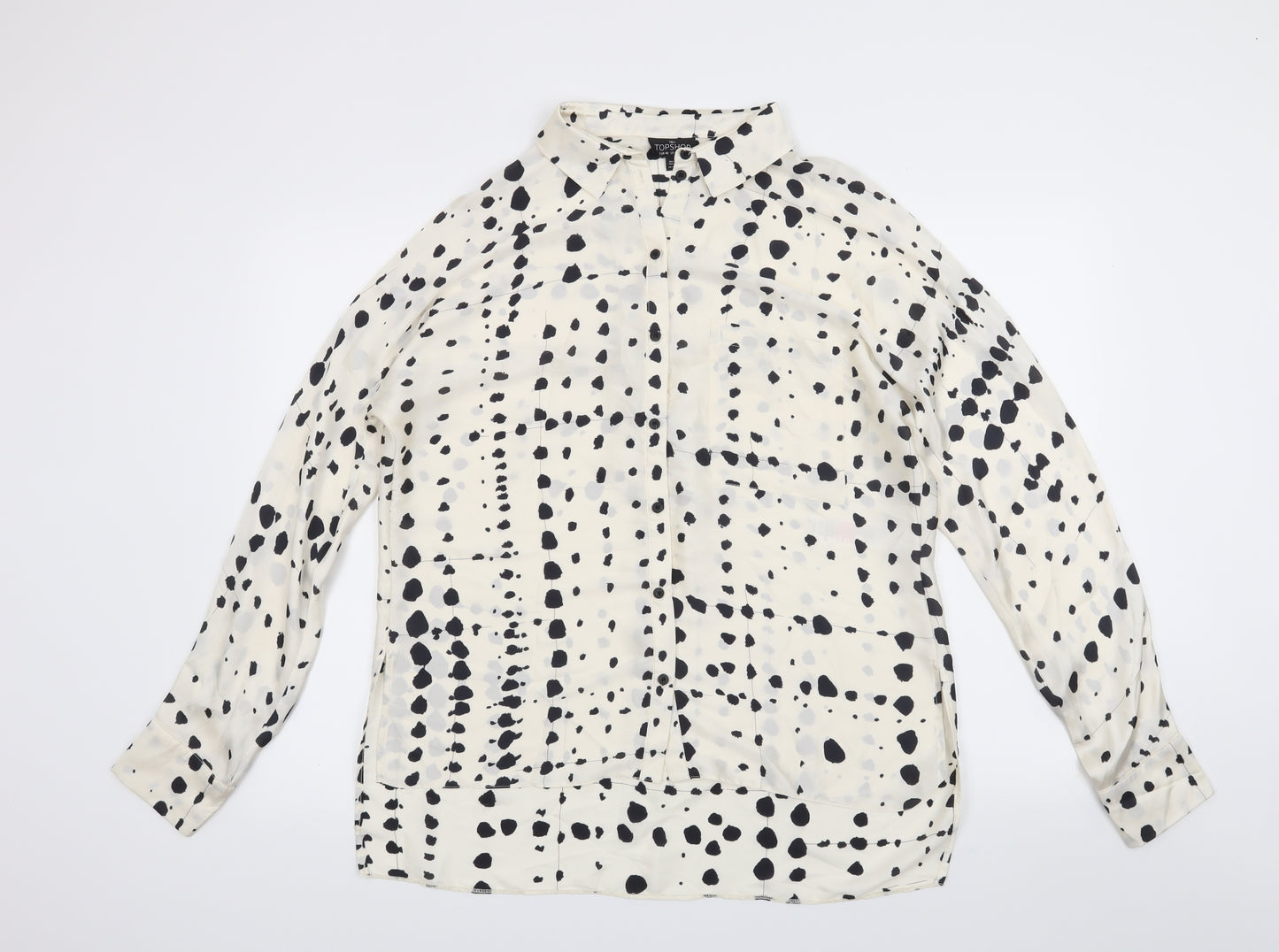 Topshop Womens White   Basic Blouse Size 12