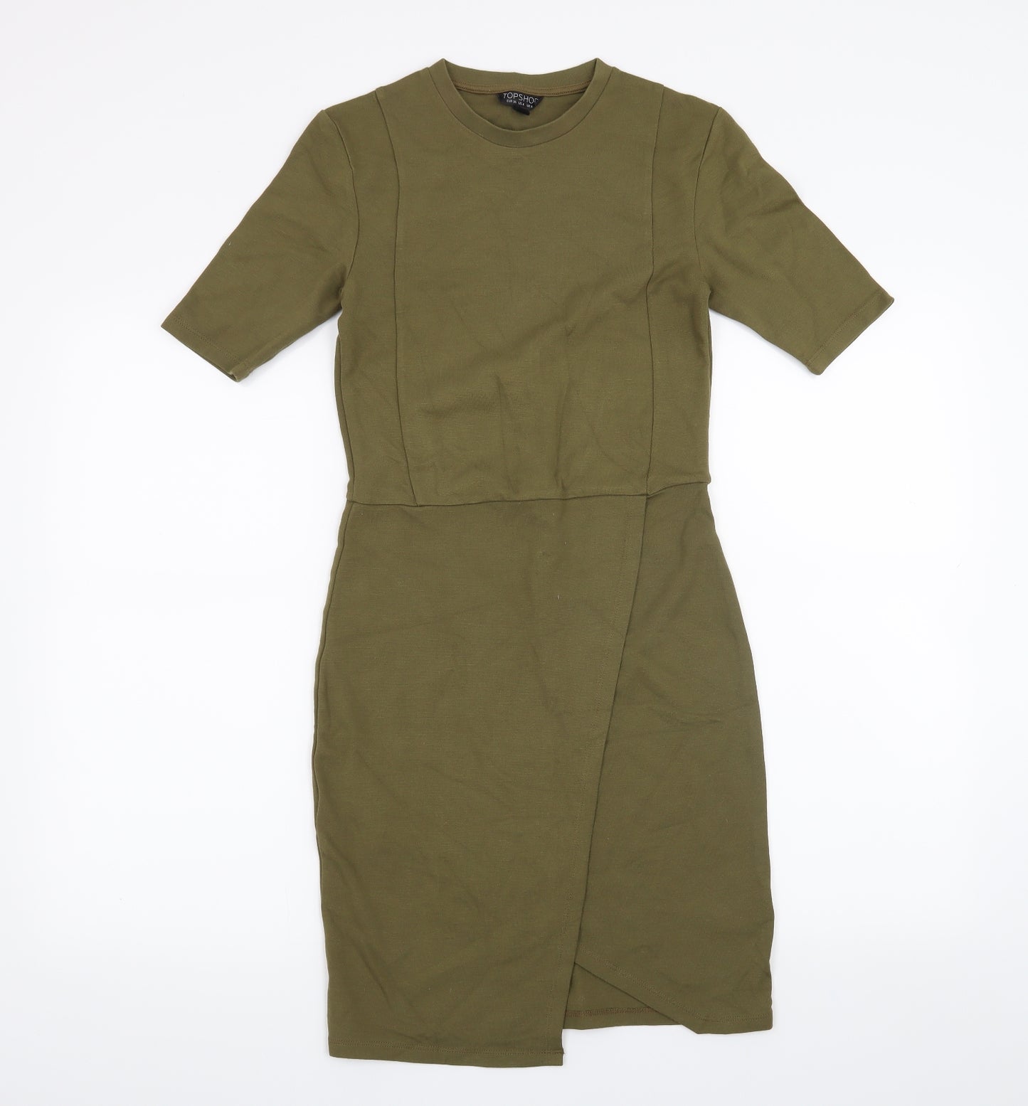 Topshop Womens Green   Bodycon  Size 8