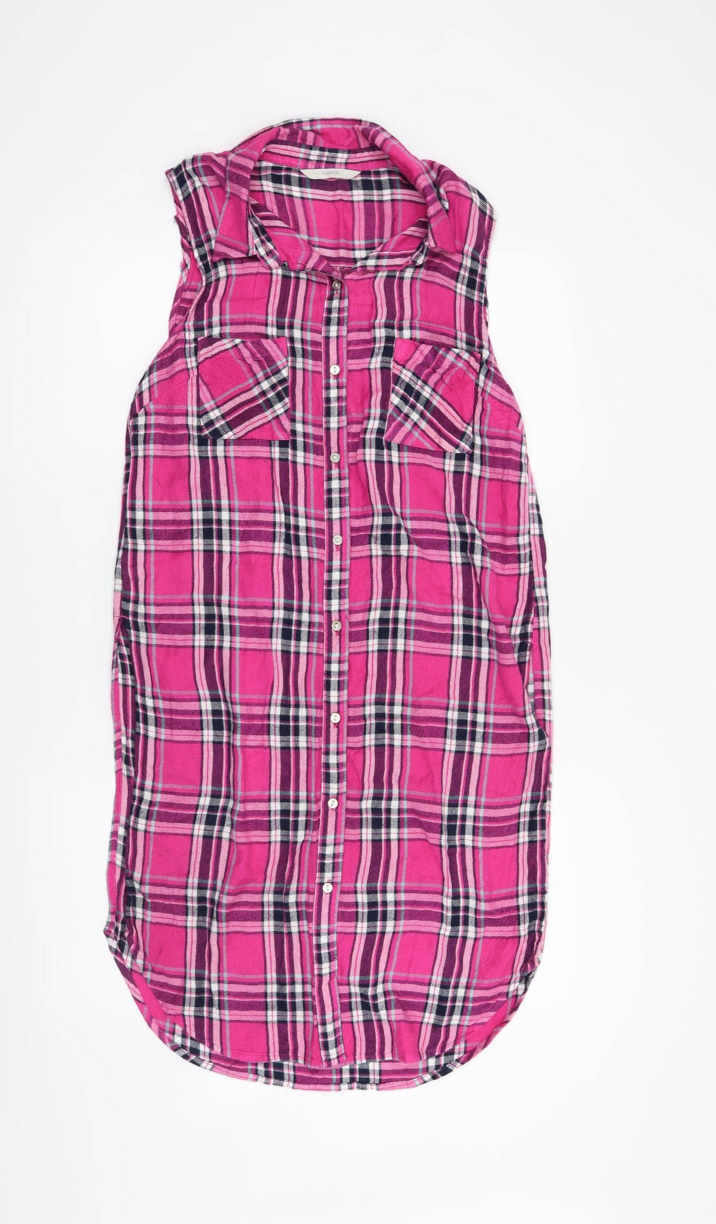 George Womens Pink Check  A-Line  Size 10