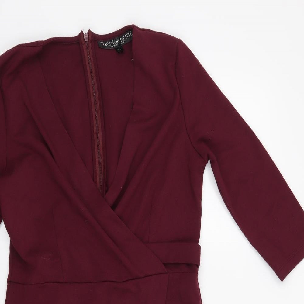 Topshop Womens Purple   Bodycon  Size 10