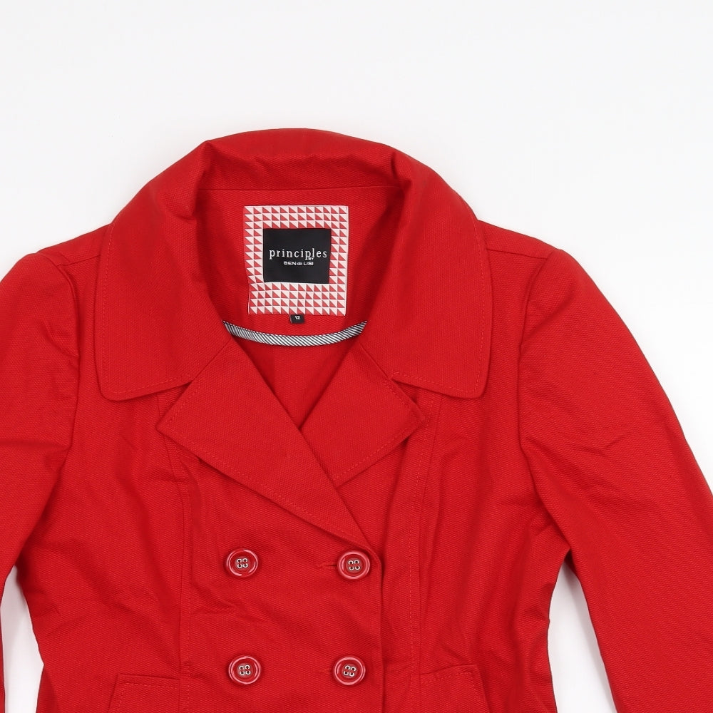Principles Womens Red   Jacket Coat Size 12