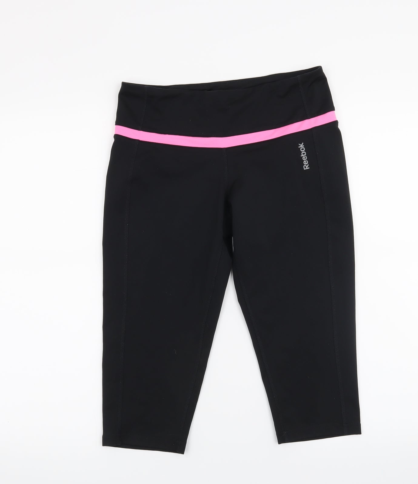 Reebok Womens Black   Cropped Leggings Size 12
