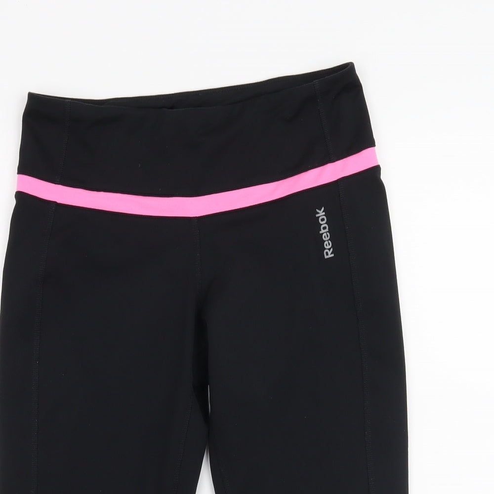 Reebok Womens Black   Cropped Leggings Size 12
