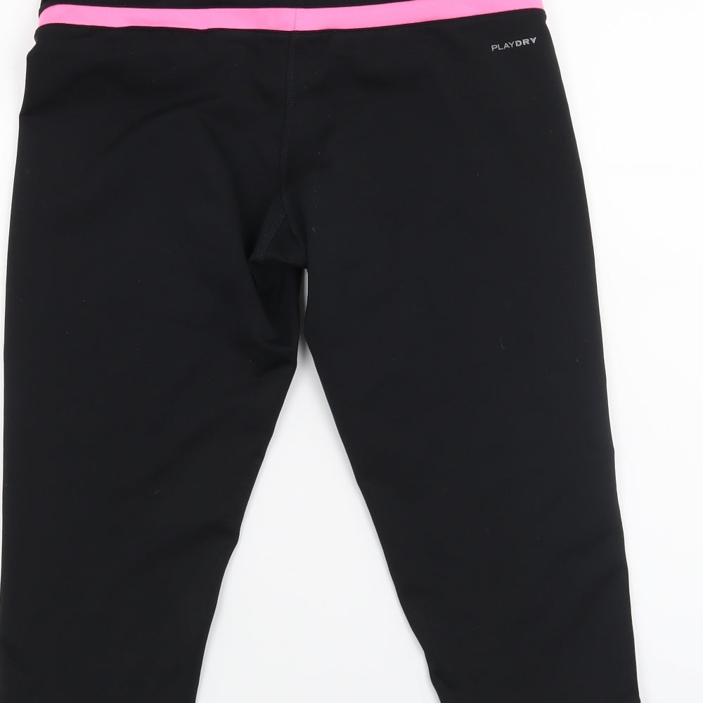 Reebok Womens Black   Cropped Leggings Size 12