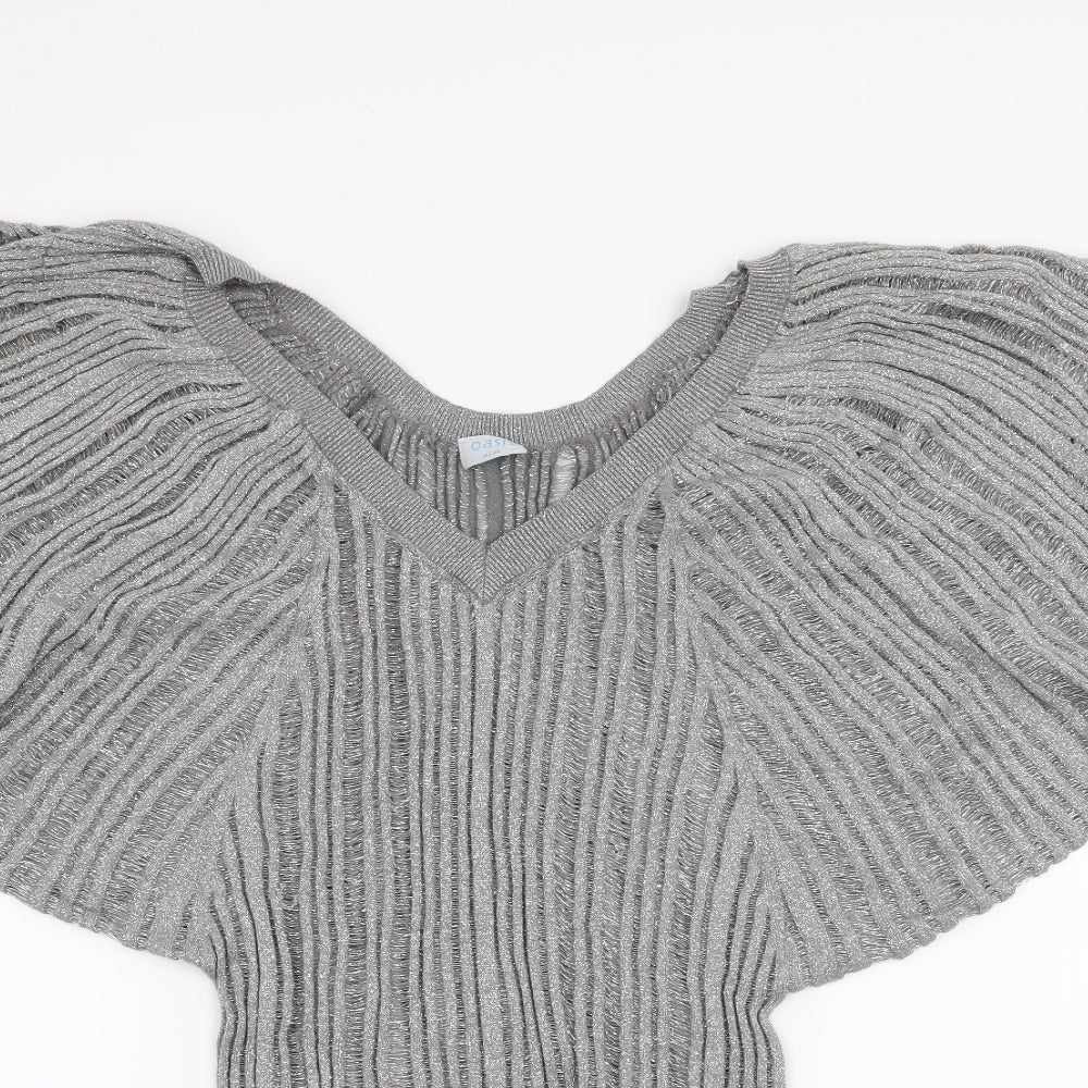 Oasis Womens Silver   A-Line  Size 8