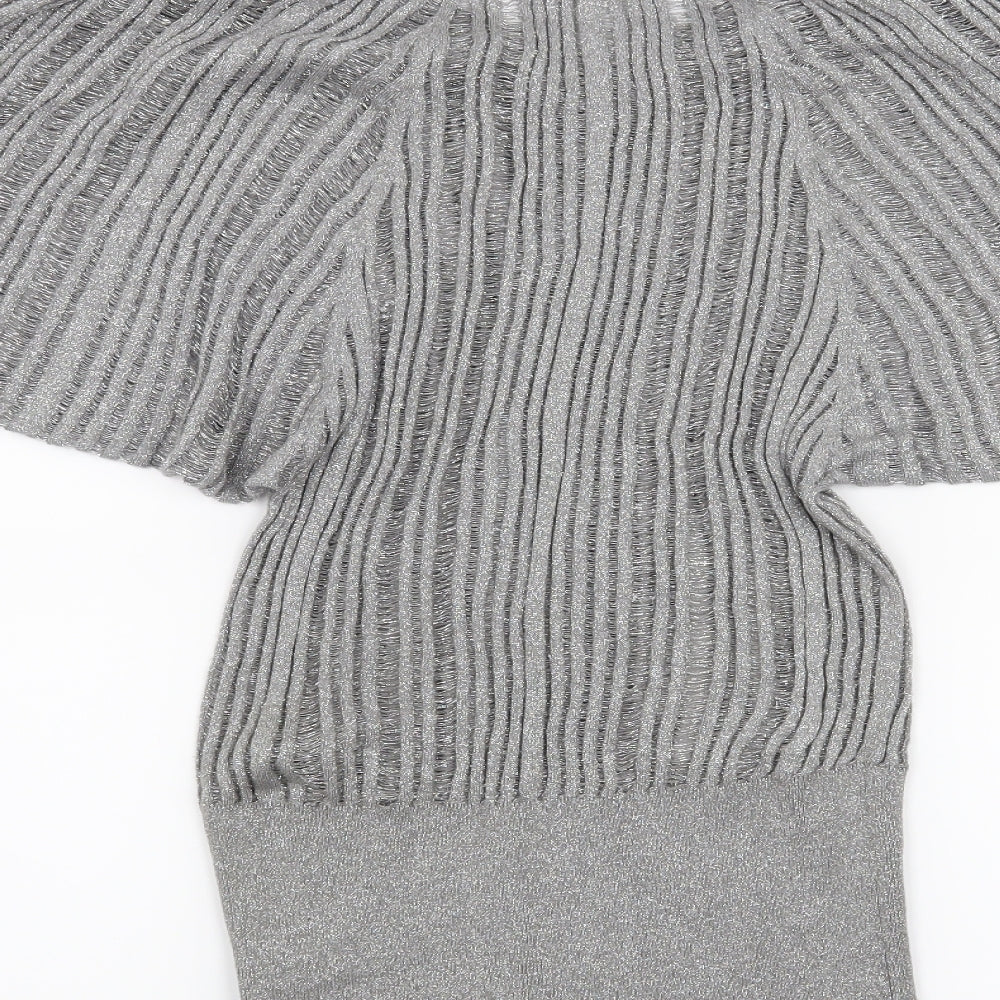 Oasis Womens Silver   A-Line  Size 8