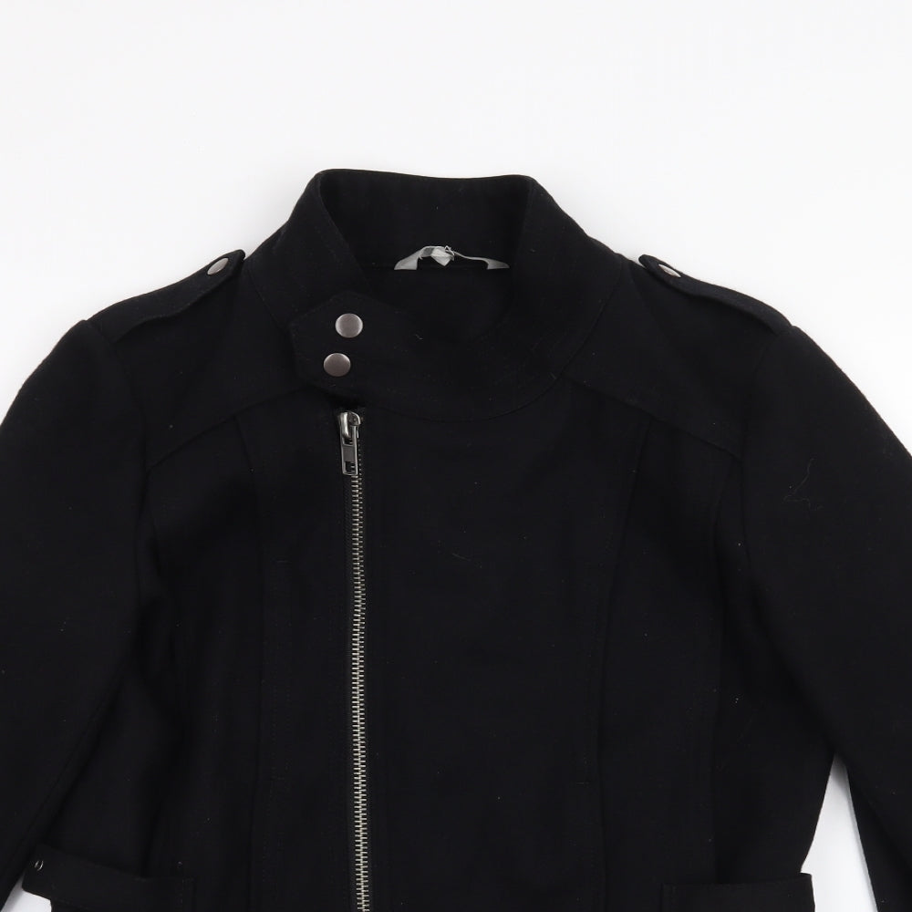 Red Herring Womens Black   Jacket Coat Size 12