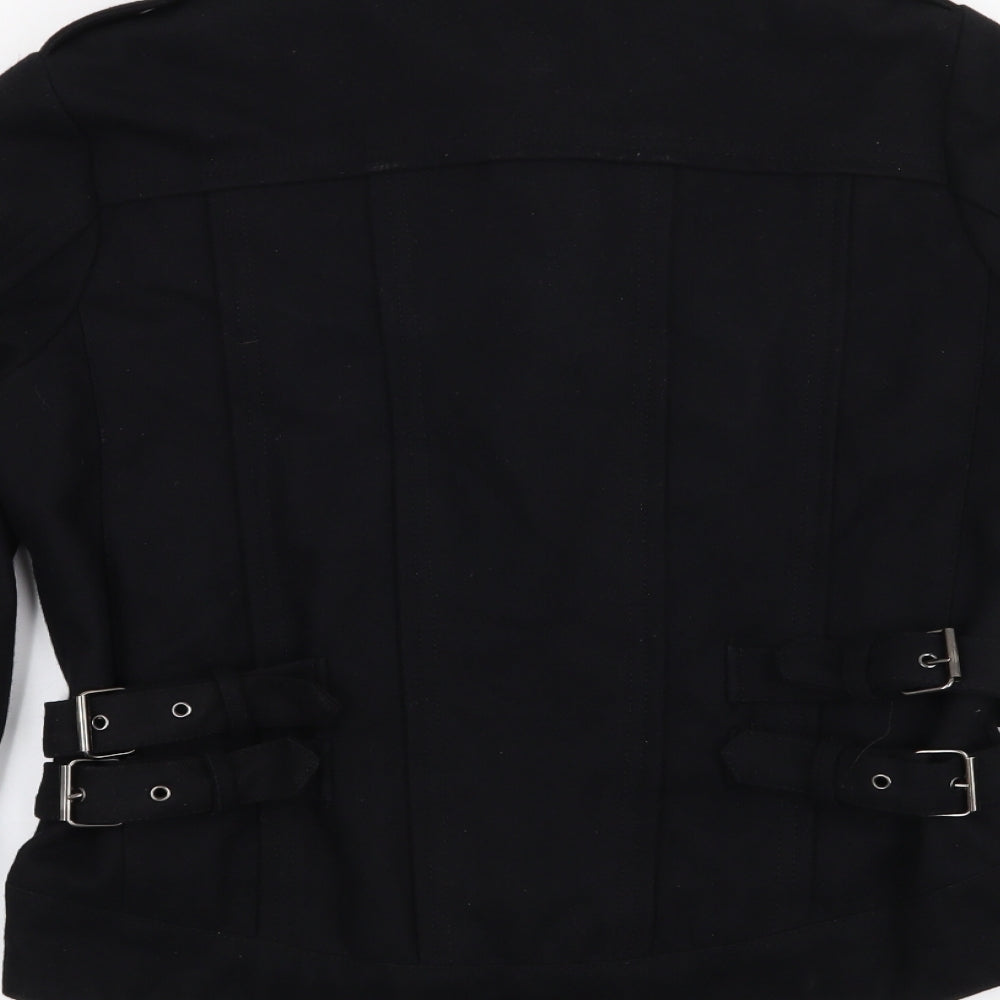 Red Herring Womens Black   Jacket Coat Size 12