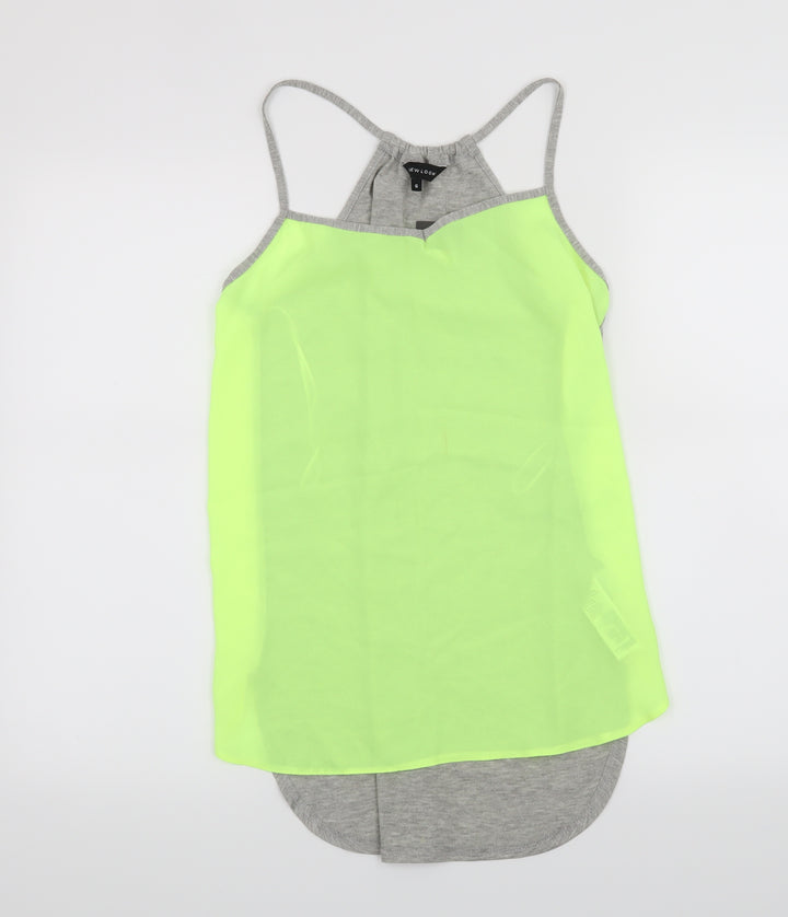 New Look Womens Grey   Basic Tank Size 6
