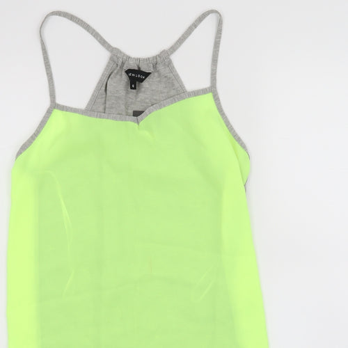 New Look Womens Grey   Basic Tank Size 6
