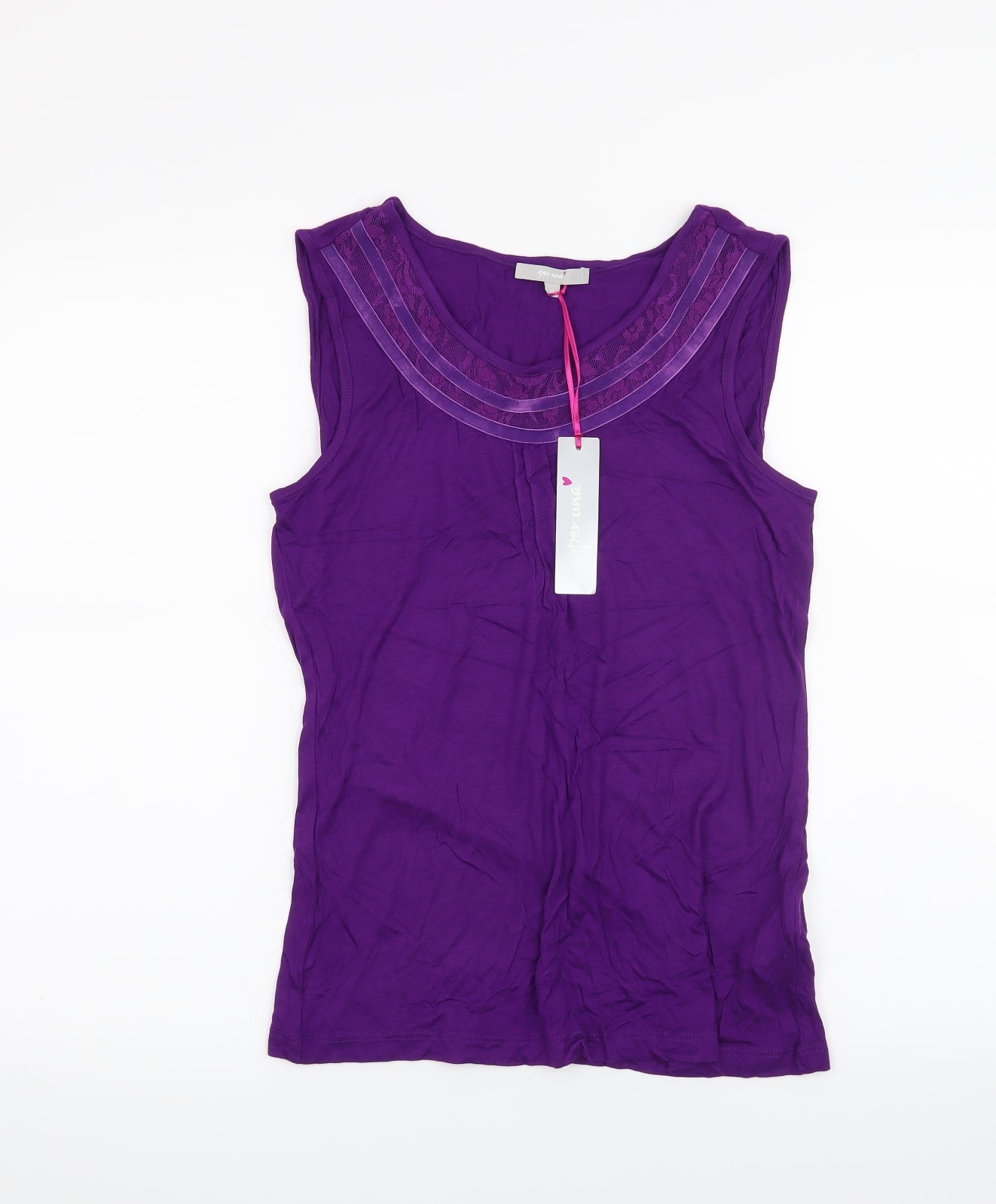 Per Una Womens Purple   Basic Tank Size 10