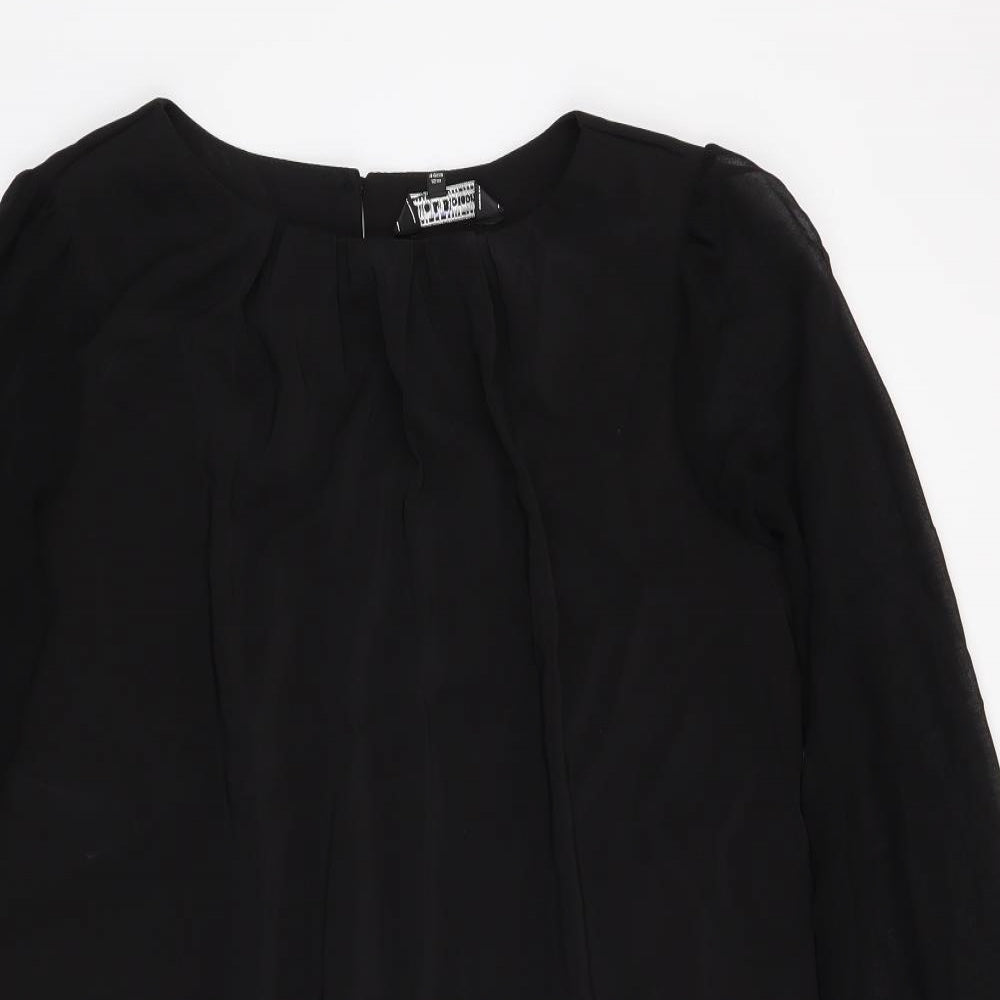 Billie & Blossom Womens Black   Basic Blouse Size 16