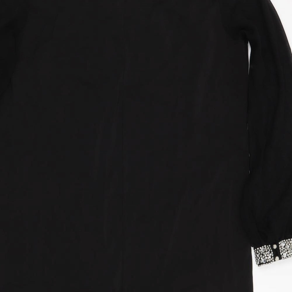 Billie & Blossom Womens Black   Basic Blouse Size 16
