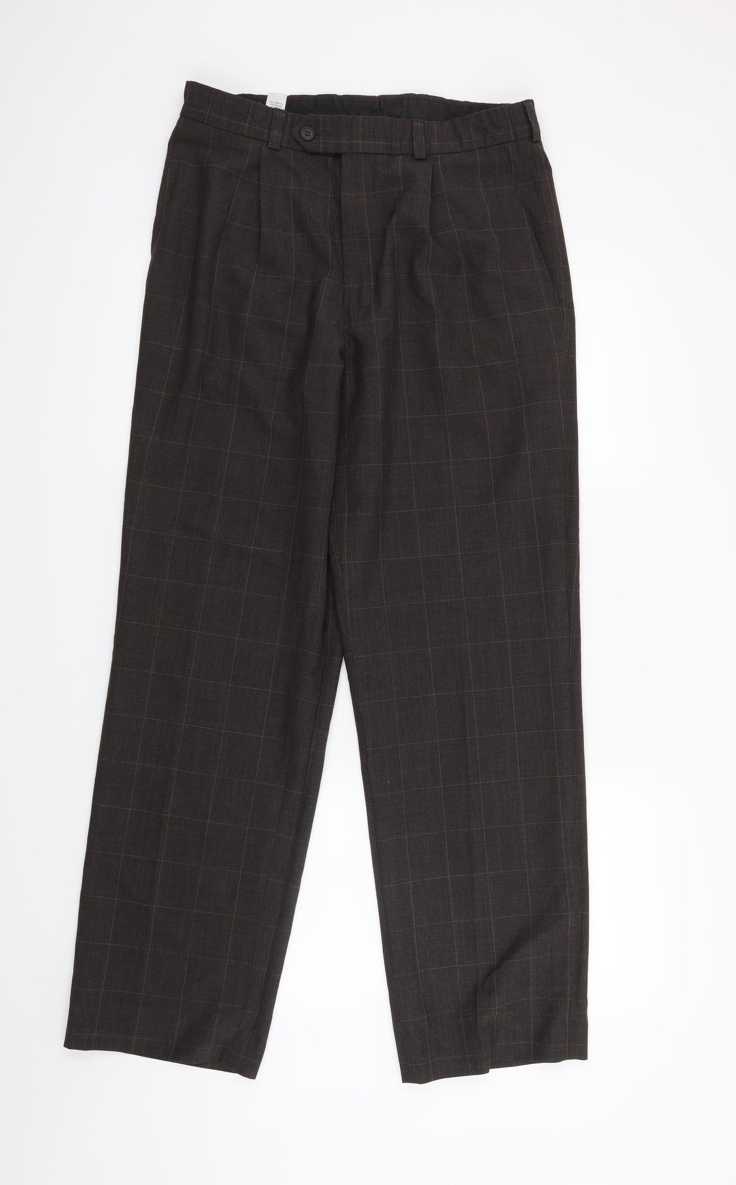 George Mens Brown   Trousers  Size 32 in L31 in