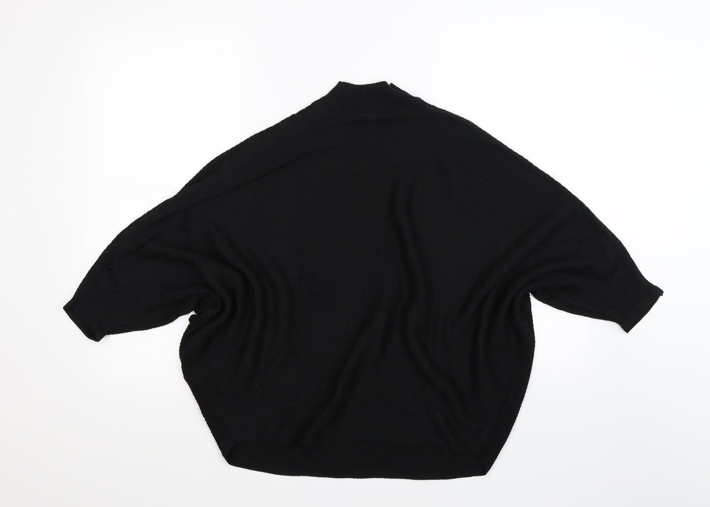 F&F Womens Black  Knit Pullover Jumper Size 12