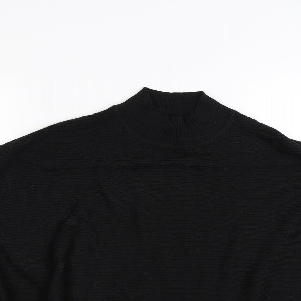 F&F Womens Black  Knit Pullover Jumper Size 12