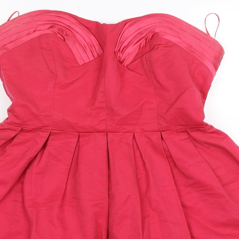 Oasis Womens Pink   Skater Dress  Size 14