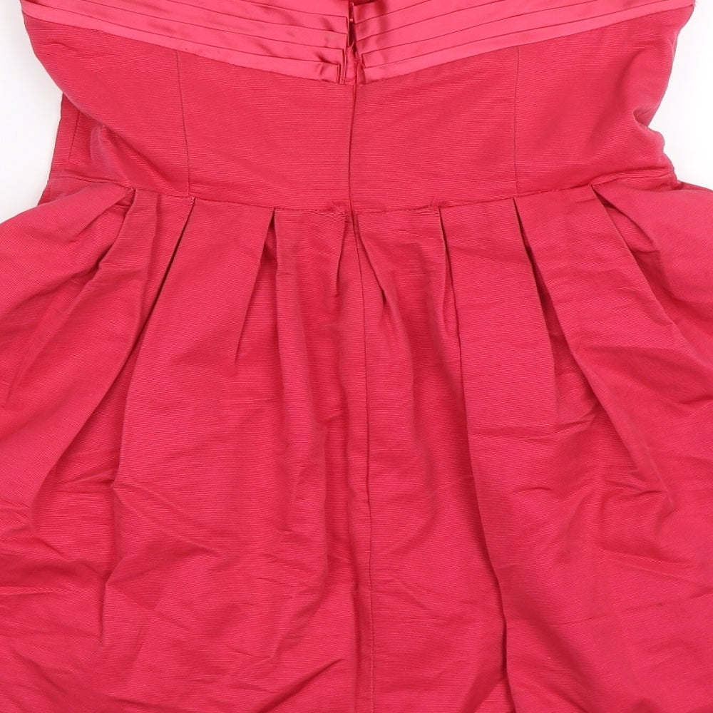 Oasis Womens Pink   Skater Dress  Size 14