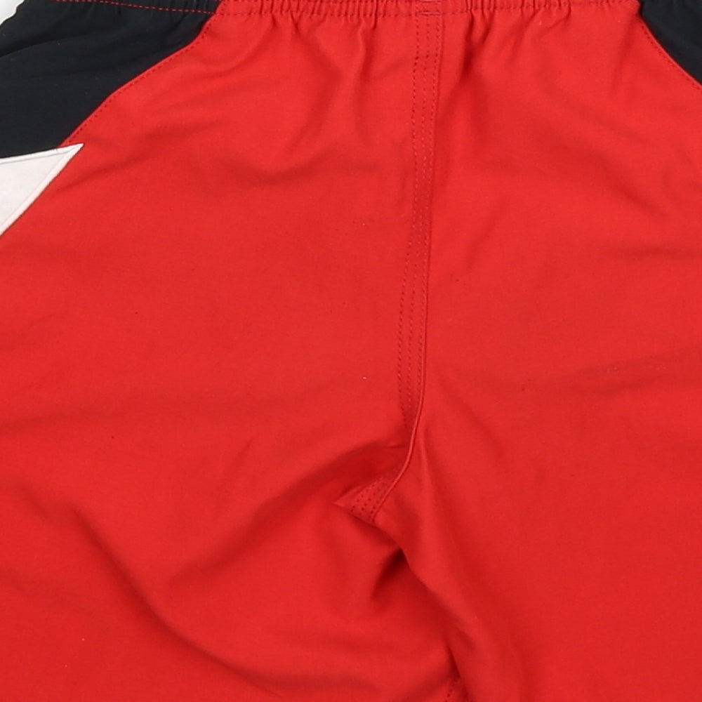 Quick Dry Boys Red   Sweat Shorts Size 10 Years