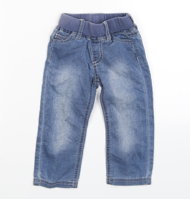 baby charlie Boys Blue Denim Jogger Jeans Size 6-9 Months