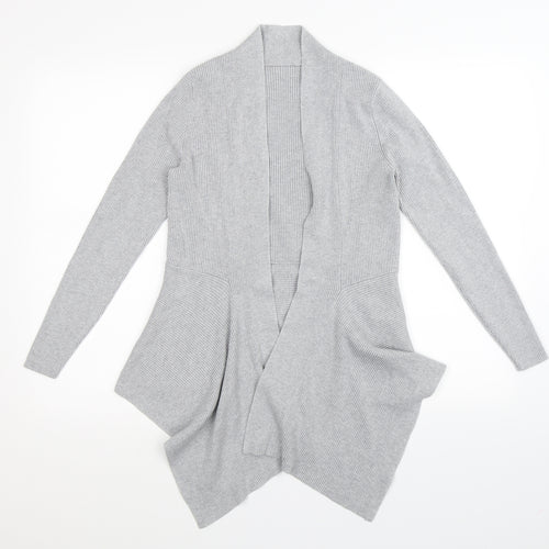 Preworn Womens Grey  Knit Cardigan Jumper Size M  - waterfall
