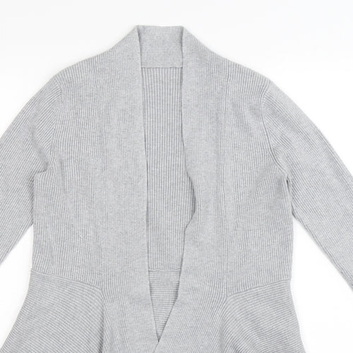 Preworn Womens Grey  Knit Cardigan Jumper Size M  - waterfall