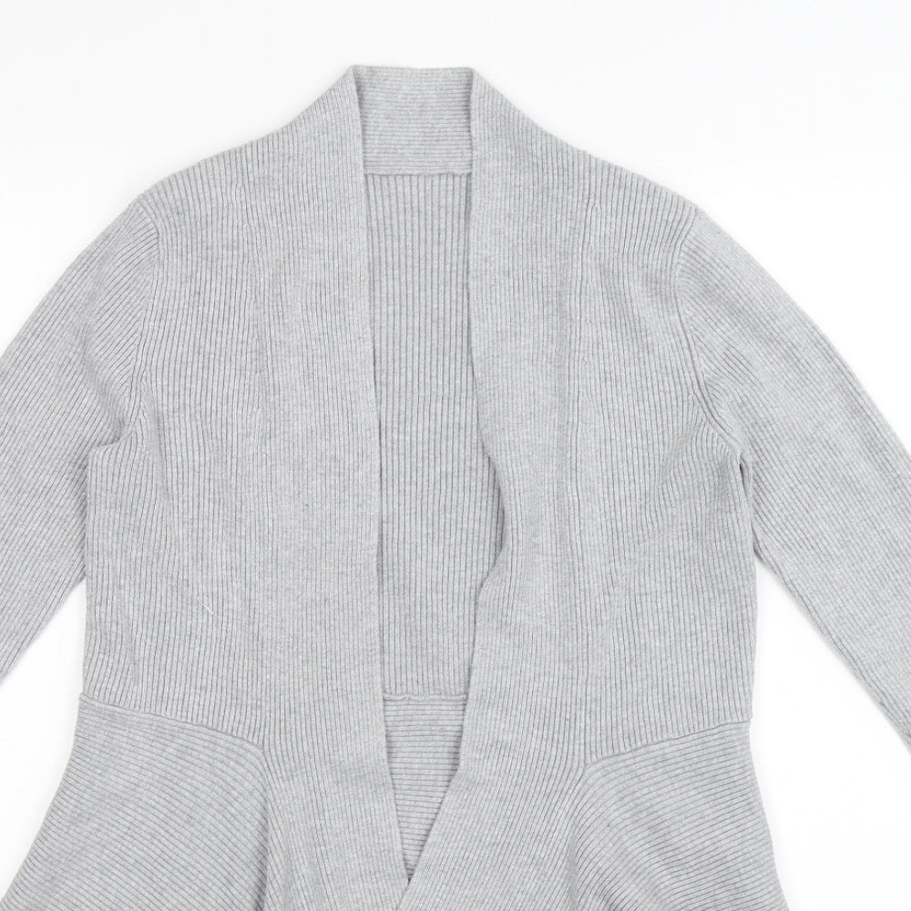 Preworn Womens Grey  Knit Cardigan Jumper Size M  - waterfall