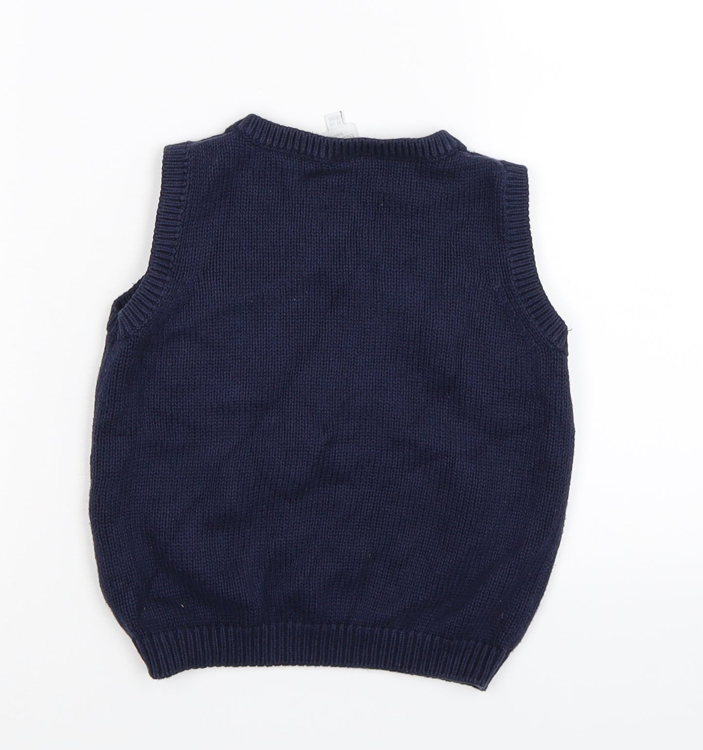 bluezoo Boys Blue  Knit Vest Jumper Size 12-18 Months  - dumper
