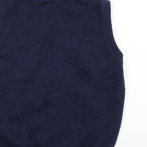 bluezoo Boys Blue  Knit Vest Jumper Size 12-18 Months  - dumper