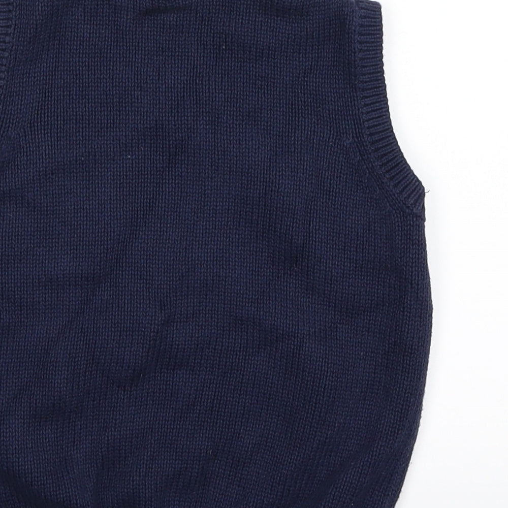 bluezoo Boys Blue  Knit Vest Jumper Size 12-18 Months  - dumper