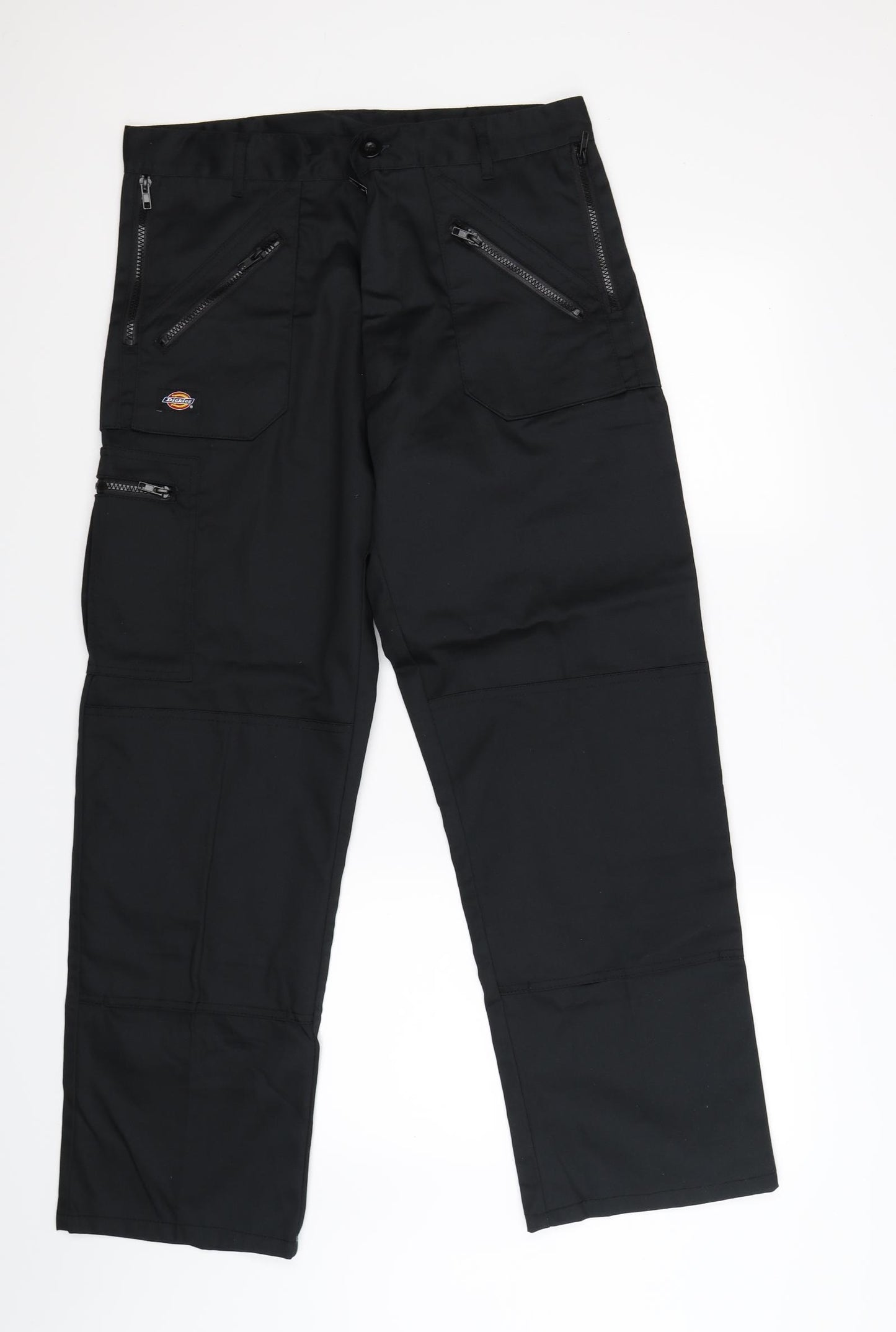 Dickies Mens Black  Denim Cargo Trousers Size 32 L30 in - work wear