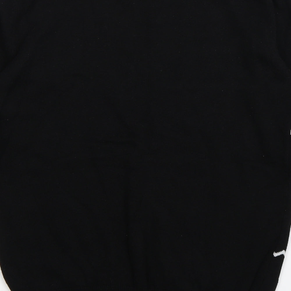 Primark Boys Black  Knit Pullover Jumper Size 10-11 Years  - FLOSSING Christmas